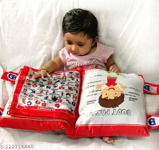 Kids Educational Velvet Learning Baby Pillow Cushion Soft Book