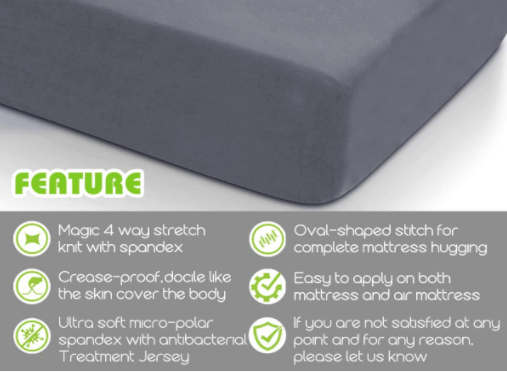 Cotton Mattress Cover With Elastic