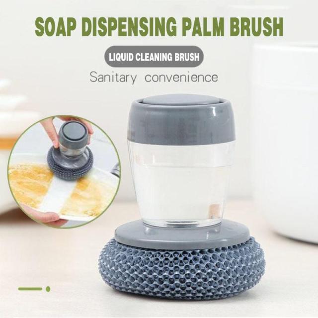 Soap Dispensing  Brush for Cleaning Utensils