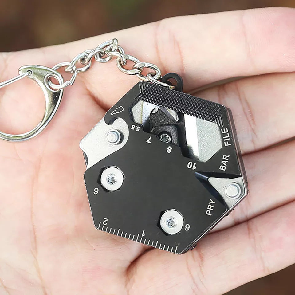 Mini Hiking Survival Keychain Tool