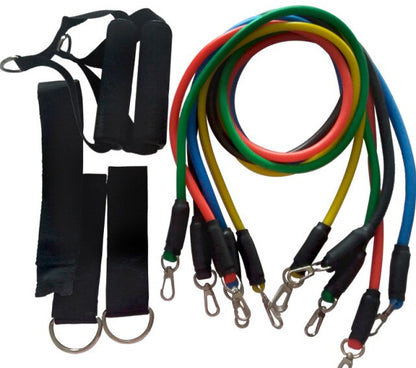 New Fitness Resistance Bands With Adjustable Hook (11Pcs/Set)