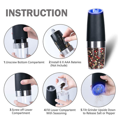 Automatic Electric Salt and Pepper Grinder