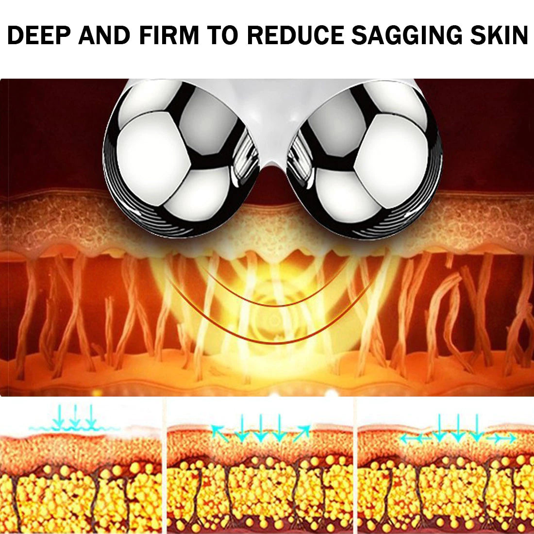 3D EMS Microcurrent Facial Roller Massager