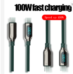 Fast Charging Cable With Display  Light