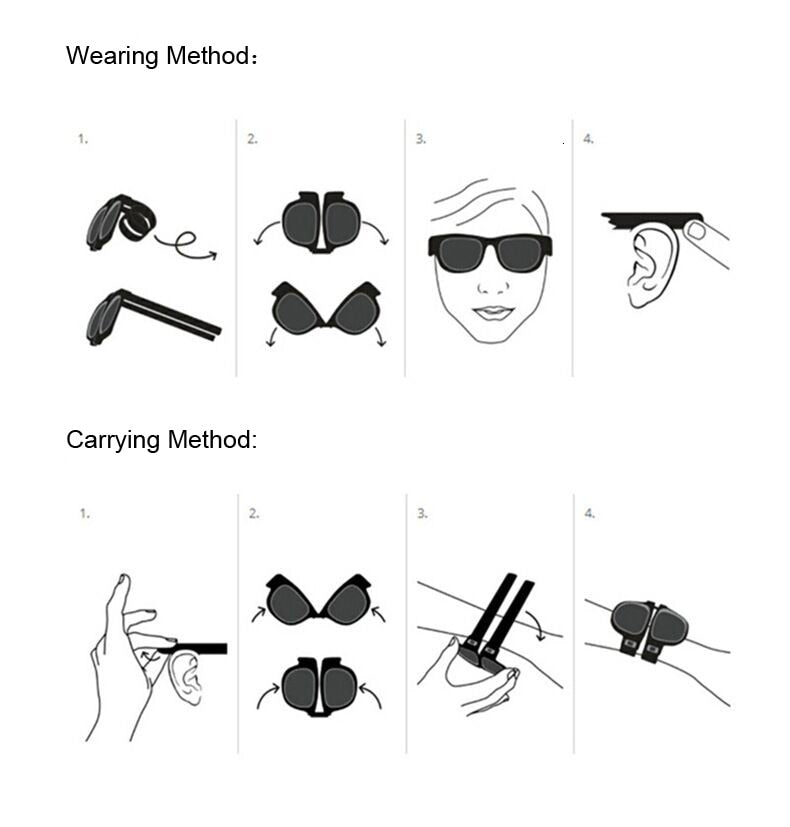 Foldable Sunglasses for Unisex