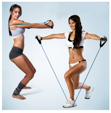 New Fitness Resistance Bands With Adjustable Hook (11Pcs/Set)