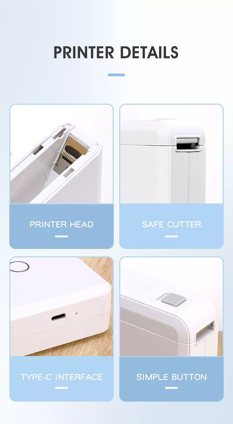 Portable Mobile Direct Thermal Transfer Printer