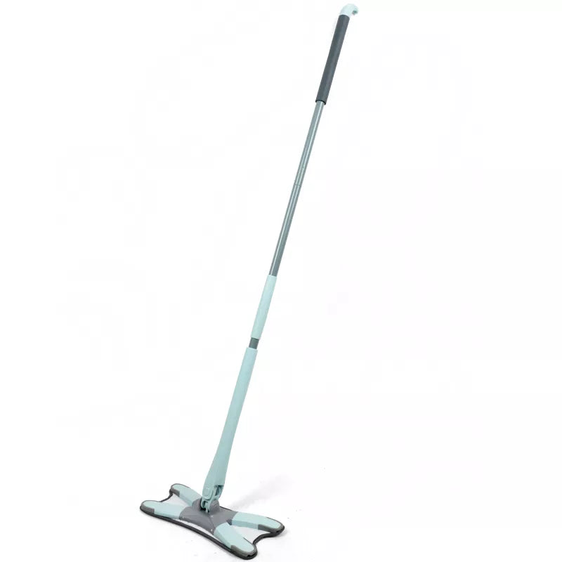 X-Type Floor Mop With Reusable Microfiber Pads