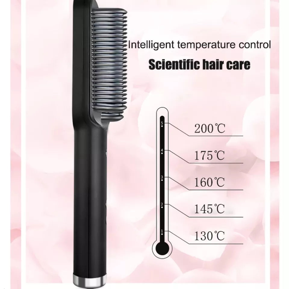 Professional Brush Hair Straightener