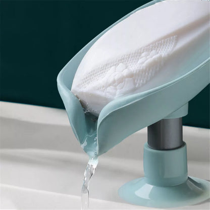 Leaf Shape Self Draining Soap Dish Holder