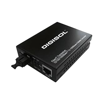 DIGISOL1000Base-Lx to 1000Base-T PoE Media Converter (Single mode 20Kms)