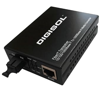 DIGISOL 1000Mbps SM Media ConverterTX,RX:1550,1310NM SC Type (20KM)  ( Single Fiber)