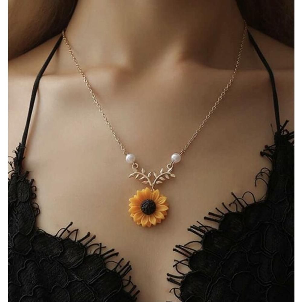 Sunflower Necklace For Women & Girls