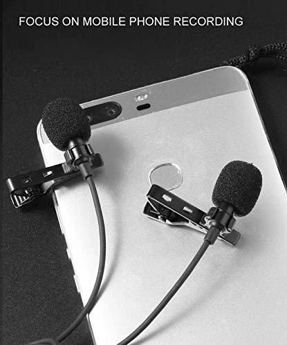 Kragenmikrofon für Sprachaufzeichnung mit Typ C auf 3,5 mm Klinken-Audioanschluss