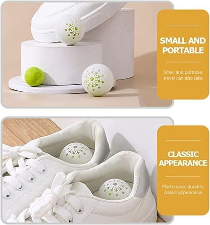 6 Stück Lufterfrischer-Deodorant-Bälle für Schuhe, Taschen, Schließfächer