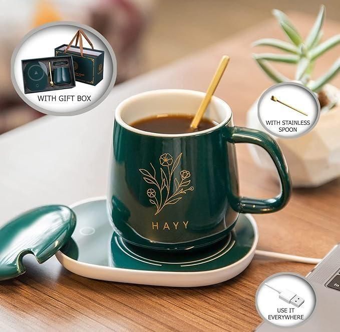 Tassenwärmer, Tee-/Kaffeetassen-Heizkissen, für Zuhause und das Büro