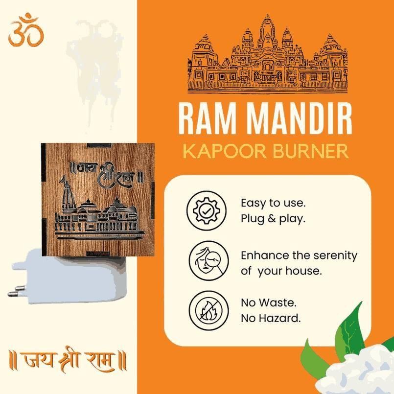 3-in-1 Ayodhya Ram Mandir Aromabrenner &amp; Nachtlampe