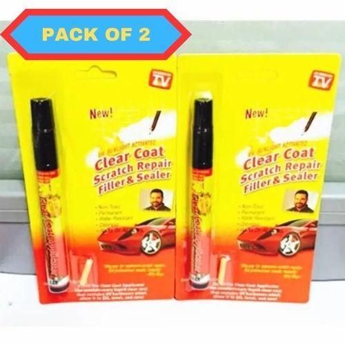 UV Sunlight Activated Clear Coat Scratch Remover Pen (Pack of 2)