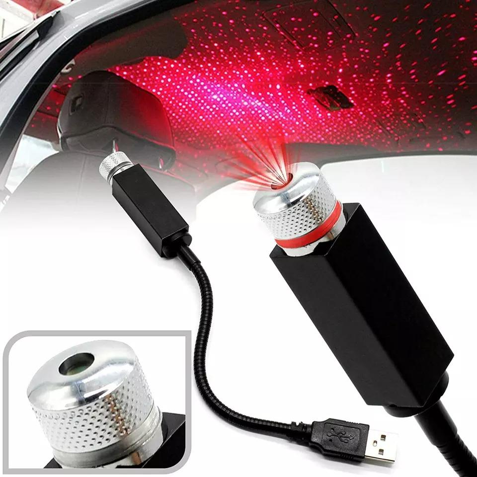 Sternenlampe mit USB-Lichterkette (rot)