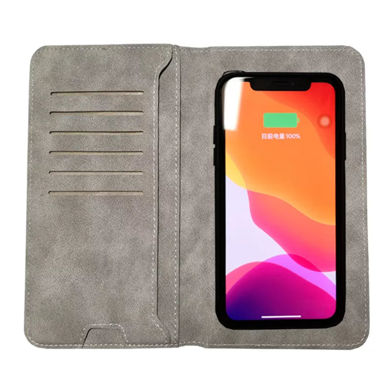 Portable Wireless Charger Smart RIFD Wallet