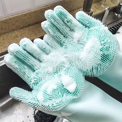 Revolutionary Silicone Dishwashing Gloves