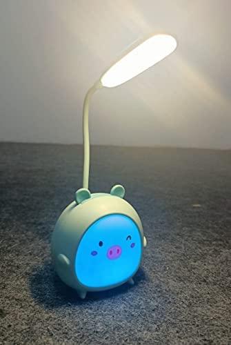 LED Niedliche Kinder Schreibtischlampe mit Cartoon-Motiv, wiederaufladbar