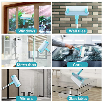 Telescopic Glass Wiper Magnetic Window Cleaner Brush