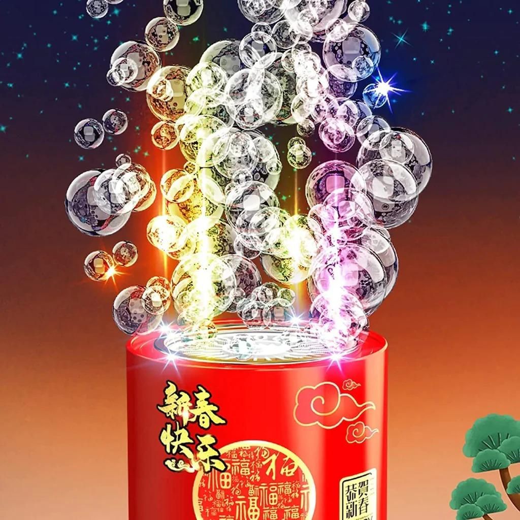 Wiederaufladbarer Pyro-Bubbler-Party-Magie: Feuerwerk in Blasen!