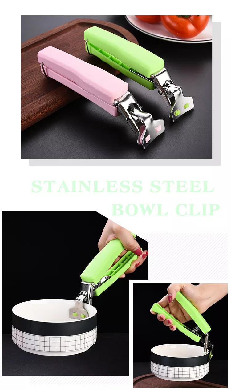 Kitchen Folding Hot Plate Tongs Bowl Clips Pan