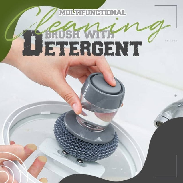 Soap Dispensing  Brush for Cleaning Utensils