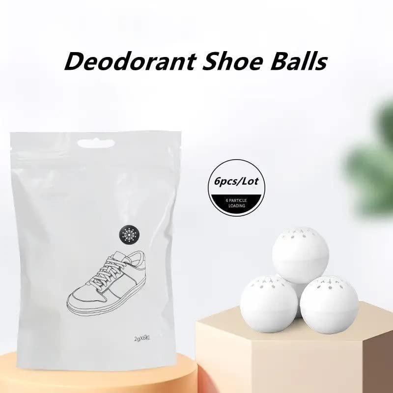 6 Stück Lufterfrischer-Deodorant-Bälle für Schuhe, Taschen, Schließfächer