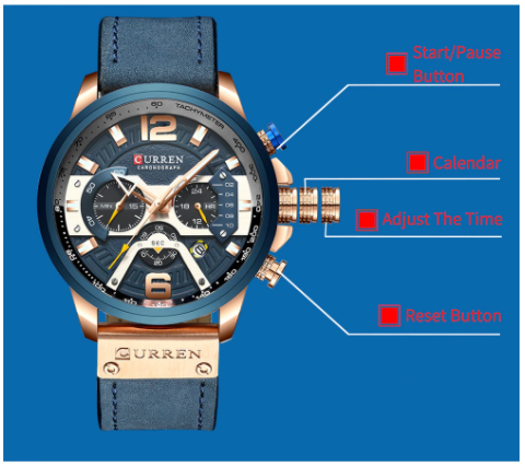 Curren Chronographic  Wristwatch For Men