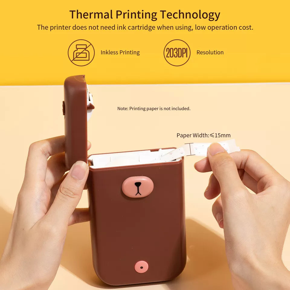 Portable Wireless Thermal Label Printer