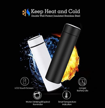 Smart Stainless Steel Temperature Display Water Bottle