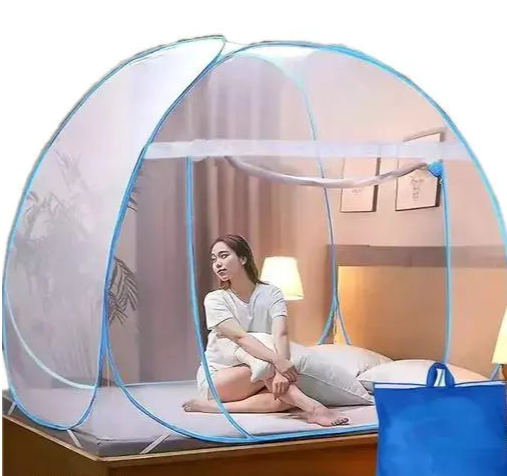 Trendy ( 6 x 6 ft) DOUBLE BED Polyester Fordable Mosquito Net