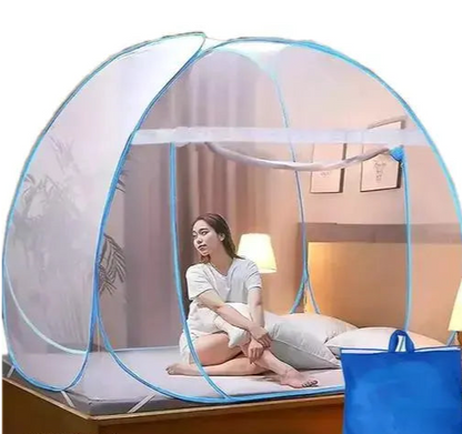 Trendy ( 6 x 6 ft) DOUBLE BED Polyester Fordable Mosquito Net