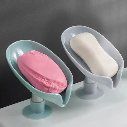 Leaf Shape Self Draining Soap Dish Holder