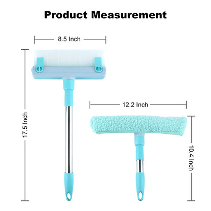 Telescopic Glass Wiper Magnetic Window Cleaner Brush