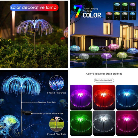 Changing Solar Waterproof Flower Lights (Multi Packs)