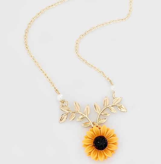 Sonnenblumen-Halskette für Frauen und Mädchen