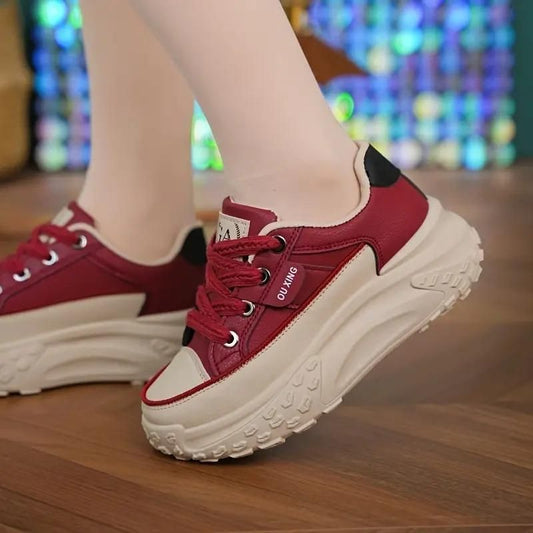 Women's Casual Sneaker Shoes Red