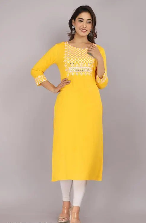 New Embroidery Gaithering High Demand Straight kurta