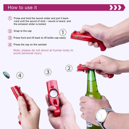 New Bottle Opener Cum Funny Corkscrew Launcher Shooter