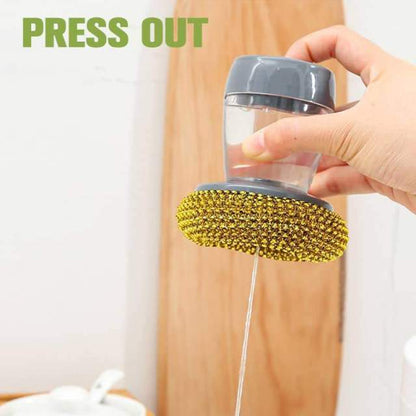 Soap Dispensing  Brush for Cleaning Utensils