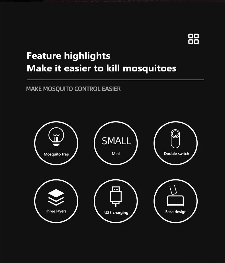 2 in 1 Mini Mosquito Killer Lamp