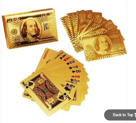 Gold Plated Playing Card