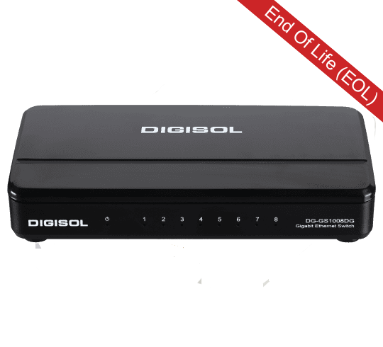 DIGISOL   8 Port  Gigabit Ethernet Unmanaged Switch