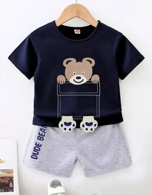 Kids Boys &Girls Clothing Set (top&shorts)