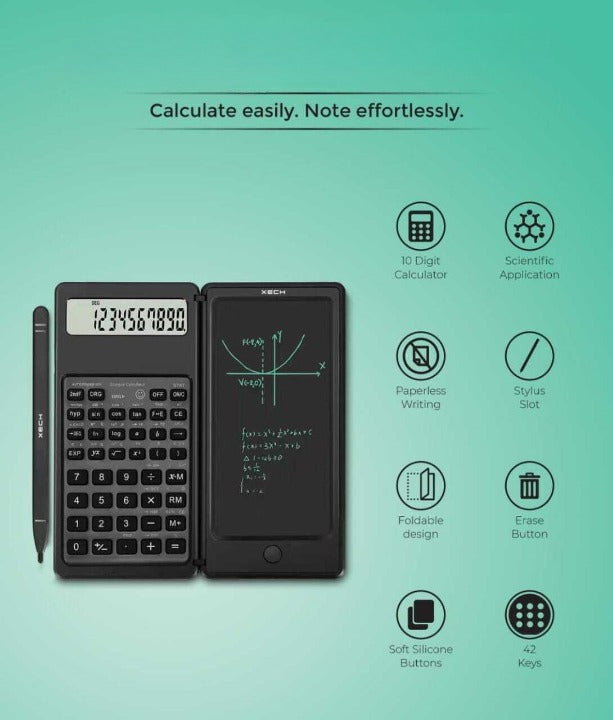 2 in 1 Scientific Calculator With LCD E-Write