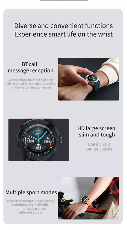 Smart Watch  Bluetooth Call Sport Fitness Blood Pressure Heart Rate Monitor  For IOS Android
